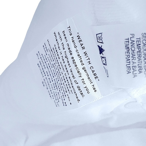 Good American White Denim Jeans High Waisted Straight Legs Raw Hem Size 8 - Picture 5 of 13